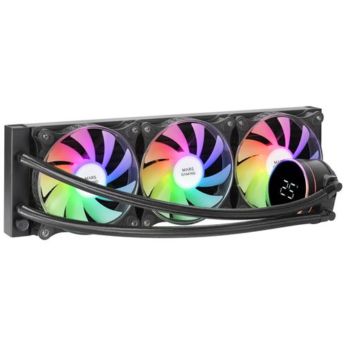 Refrigeration Liquide Mars Gaming ML-LCD360 360mm 3 Ventilateurs ARGB Écran LCD - Image 3