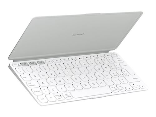 Logitech Keys-To-Go 2 - Clavier - couvercle intégré - sans fil - Bluetooth LE - QWERTY - Italien - gris pâle