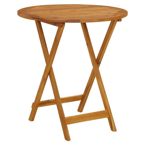 Vidaxl Table Pliable Jardin 70 Cm - Acacia - Image 3