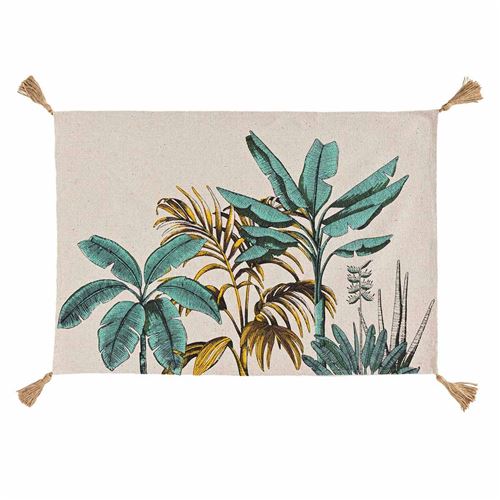 Non Communiqué Beige Tapis Déco À Pompons "Balinesia" 60X90cm Naturel
