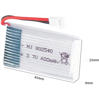 Lot De 4 Batteries LiPo 3.7V 650mAh + Chargeur 4 En 1 Pour Drone Syma X5C X5 - Neuf