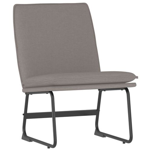 vidaXL Chaise longue Taupe 52x75x76 cm Tissu