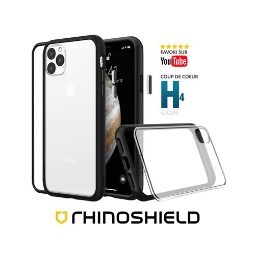 RhinoShield Coque Compatible avec iPhone 13 Mod NX - Protection Fine  Personnalisable avec Technologie Absorption des Chocs sans BPA - Noir -  Coque et étui téléphone mobile - Achat & prix