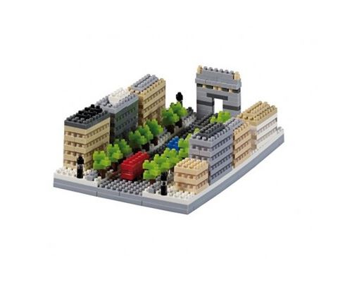 BRIXIES Puzzle 374 Pi&egrave;ces : Nano Puzzle 3D - Avenue Des Champs-Elys&eacute;es (Level 3),  