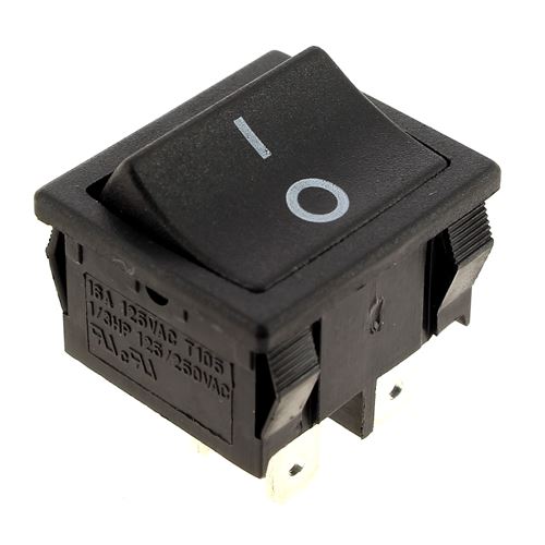 Interrupteur 4 cosses noir pour Aspirateur Aquavac