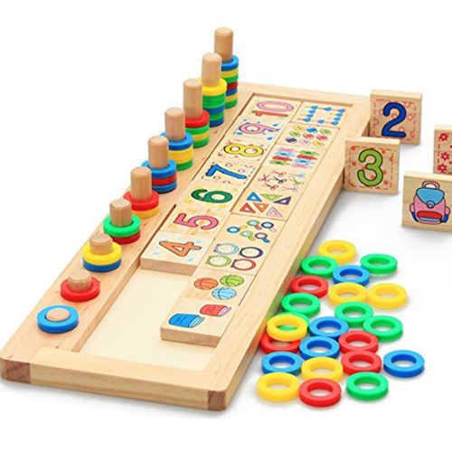 Affichage maison forme Sorter en bois nombre jouets enfants éducatiBB