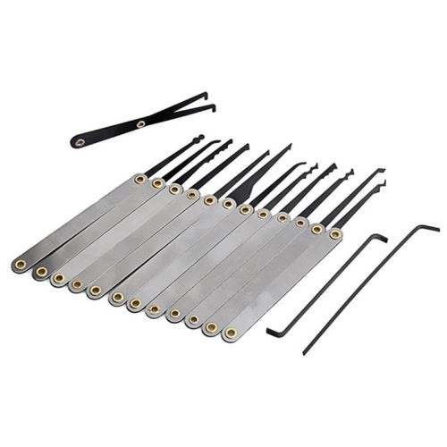 12Pcs Déverrouillage Verrouiller Pick Set Key Extractor Tool +