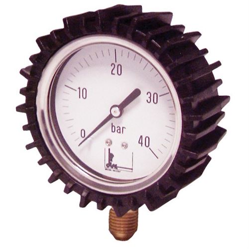 Manomètre inox à glycérine avec protection - Manomètre inox à glycérine avec protection Ø 63 - 0 à 25 bars