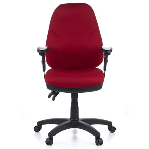 Siège de bureau / Siège pivotant ZENIT PRO, tissu rouge hjh OFFICE