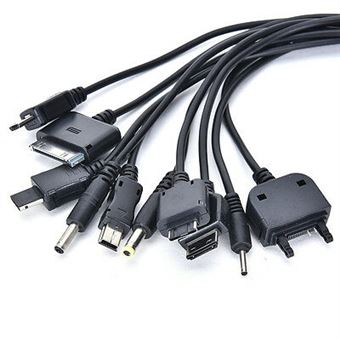 Câble de chargeur USB multifonction universel 10 en 1 USB pour