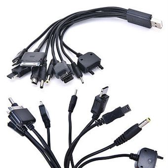 Câble de chargeur USB multifonction universel 10 en 1 USB pour téléphone  portable - Chargeur pour téléphone mobile - Achat & prix