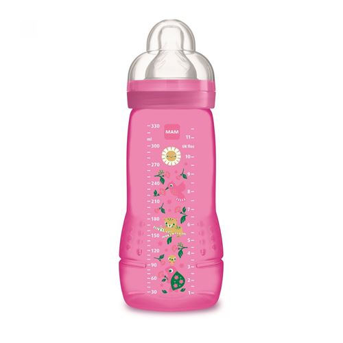 Biberon easy active 330 ml coloré violet - mam