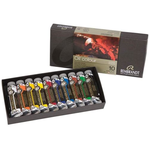 Coffret de peinture &agrave; l'huile extra-fine - 10 tubes - Rembrandt