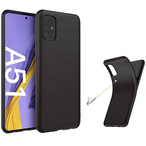 Coque de protection noire souple pour Samsung Galaxy A51