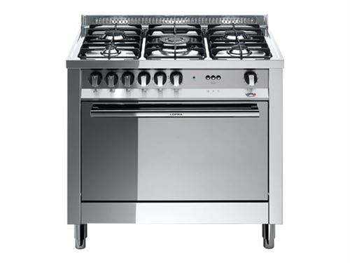 Lofra Maxima MG96MF/C - Cuisinière - pose libre - largeur : 90 cm - profondeur : 60 cm - hauteur : 85 cm - classe A - inox poli