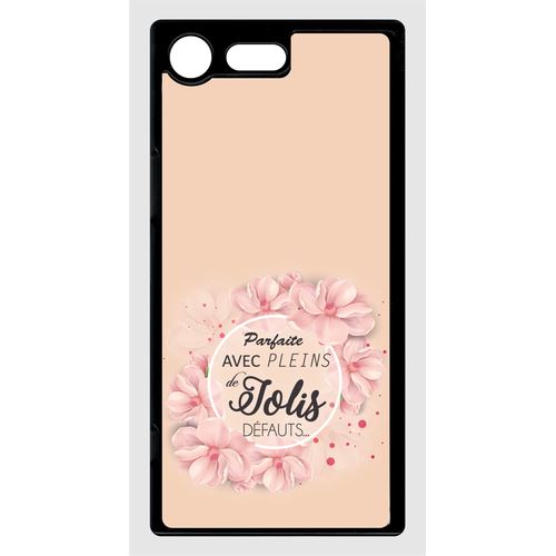 Coque Sony Xperia Xz Premium Parfaite Avec Pleins De Jolis Defauts Fleurs Fond Rose 2