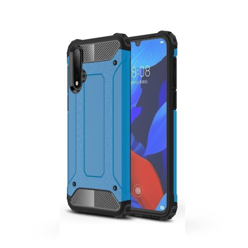 Coque en TPU garde blindée hybride bleu clair pour votre Huawei Nova 5/Nova 5 Pro