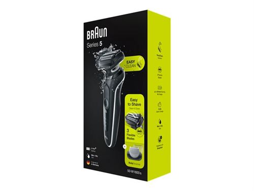 Braun Series 5 50-W1600s EasyClean - Scheerapparaat - snoerloos - wit