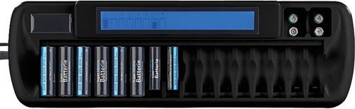 TKA : Chargeur d accumulateurs AA / AAA / 9 V avec écran LCD