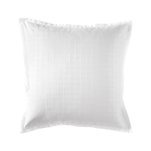Taie d'oreiller satin Palace BLANC DES VOSGES 50 x 73 cm Blanc