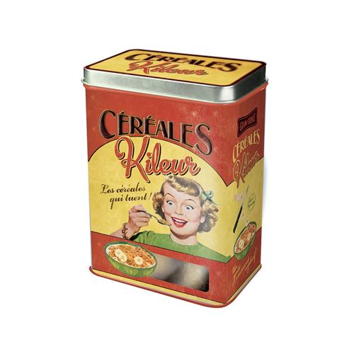 Plaisirs de France 211138 Boîte de céréales française rétro vintage