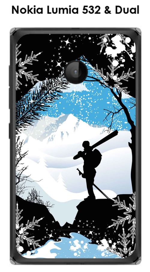 Coque Nokia Lumia 532 & Dual design surf-neige3
