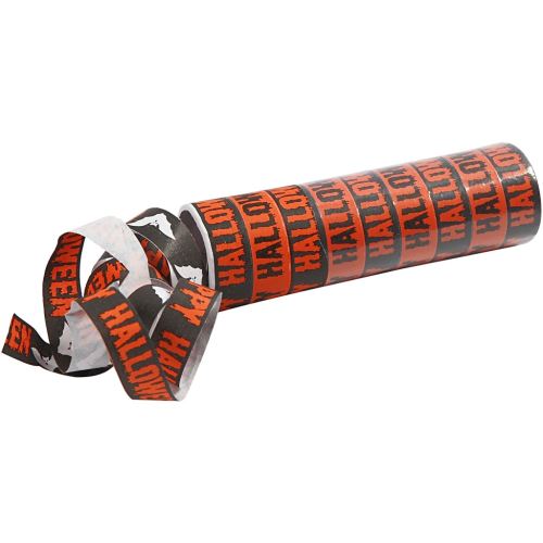 Creotime serpentins Halloween orange/ noir 2 rouleaux