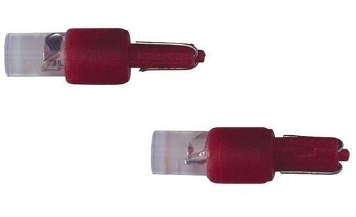 AutoStyle feux de voiture T5 12 Volt 1 Watt rouge 2 pièces