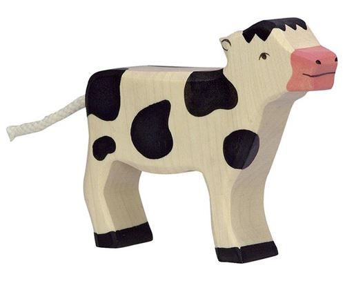 Holztiger Ivoire Figurine En Bois Veau