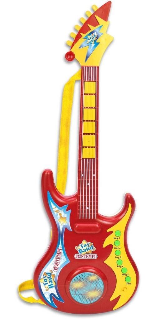 Bontempi Toyband Star rock guitare rouge / jaune