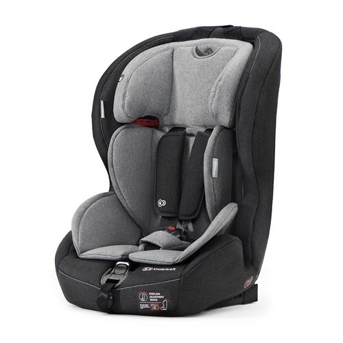 Kinderkraft SAFETY-FIX, Siège auto, De 9 à 36kg, Groupe I/II/III, ISOFIX, Gris