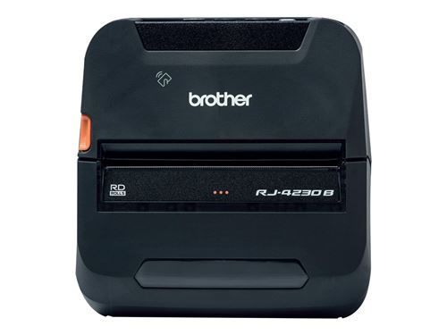 brother rj-4230 thermal mobile print 4in bt noir