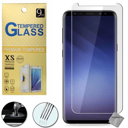 Film de protection vitre verre trempe transparent pour Samsung Galaxy S9 Plus