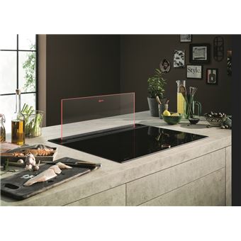 Neff N 90 I88WMM1S7 - Hotte - Courant descendant télescopique - Niche - largeur : 78.1 cm - profondeur : 12.3 cm - extraction et recirculation (avec kit de recirculation supplémentaire) - avec moteur interne - verre transparent