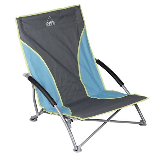Camp Gear Strandstoel Compact Blauw en Grijs 1204781