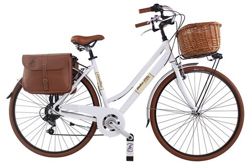 Dolce Vita by Canellini Vélo de Ville Retro Vintage Aluminium Dame Blanc 50