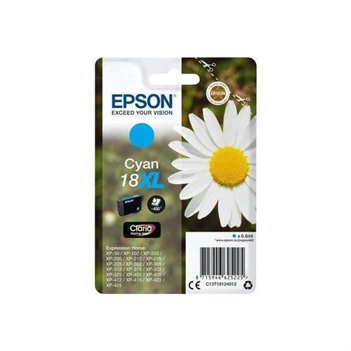 Epson 18XL - 6.6 Ml - Xl - Cyan - Original - Cartouche D'encre - Pour Expression Home Xp-212, 215, 225, 312, 315, 322, 325, 412, 415, 422, 425 - Image 4