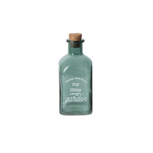 Mini bouteille en verre Little Market - 130 ml - Bleu