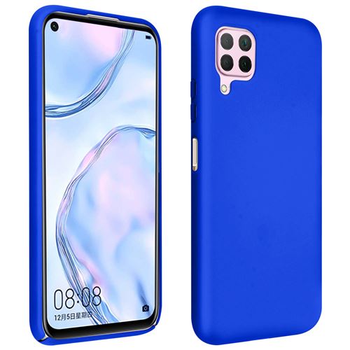 Coque Pour Huawei P40 Lite Silicone Semi-rigide Finition Soft Touch Bleu