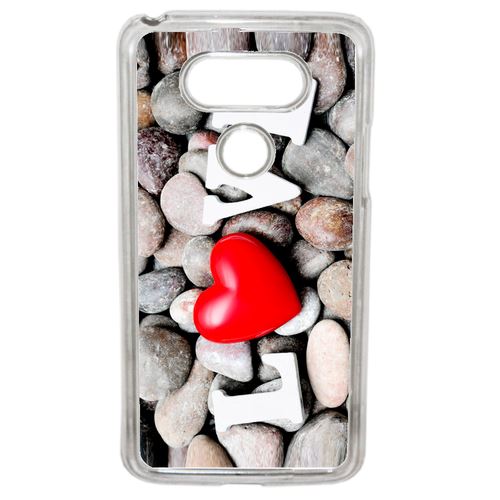 Coque Love Galet Compatible G5 Transparent