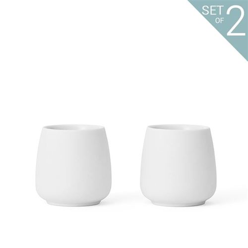 Viva Scandinavia (V35802) Tasse à thé petite Nicola™ - Set de 2 - Blanc pur