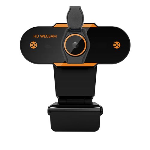 Caméra Webcam Hd 1080P Avec Microphone Pour Les Appels Vidéo Sur Pc De Bureau Noir P2