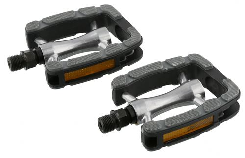 Simson pédales Elegant Comfort gris pouces 9/16 / noir