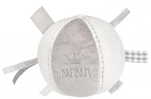 BamBam teddy Crownball junior 12 cm en peluche blanc/gris