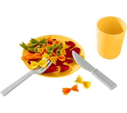 Haba vaisselle Service de déjeuner Pastapan junior 12 cm jaune