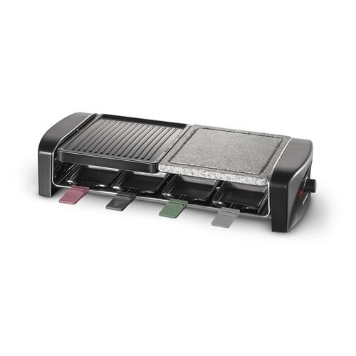 Severin Noir Rg 9645 - Raclette/Grill/Pierre À Griller - 1.4 Kwatt