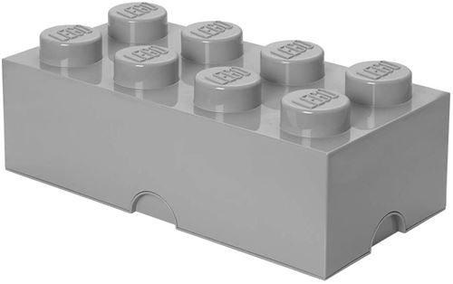 LEGO - Brique de rangement 8 tenons, Gris