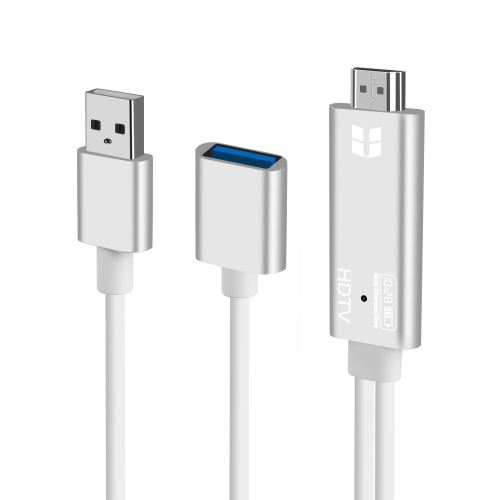 USB vers HDMI HD AV TV Temps de charge Affichage câble adaptateur pour iPhone XS / XS MAX / XR