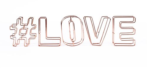 Dresz décoration fil lettres 3D #love