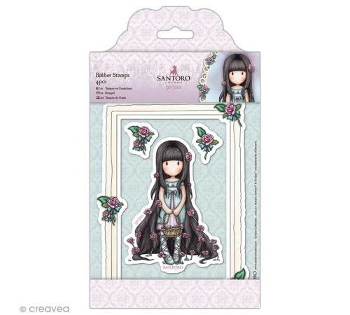 Tampon cling Santoro - Rosie - 4 pcs